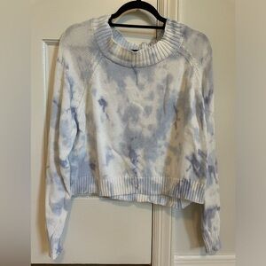 Rag Poet’s Long Sleeve Tie Dye Cropped Sweater